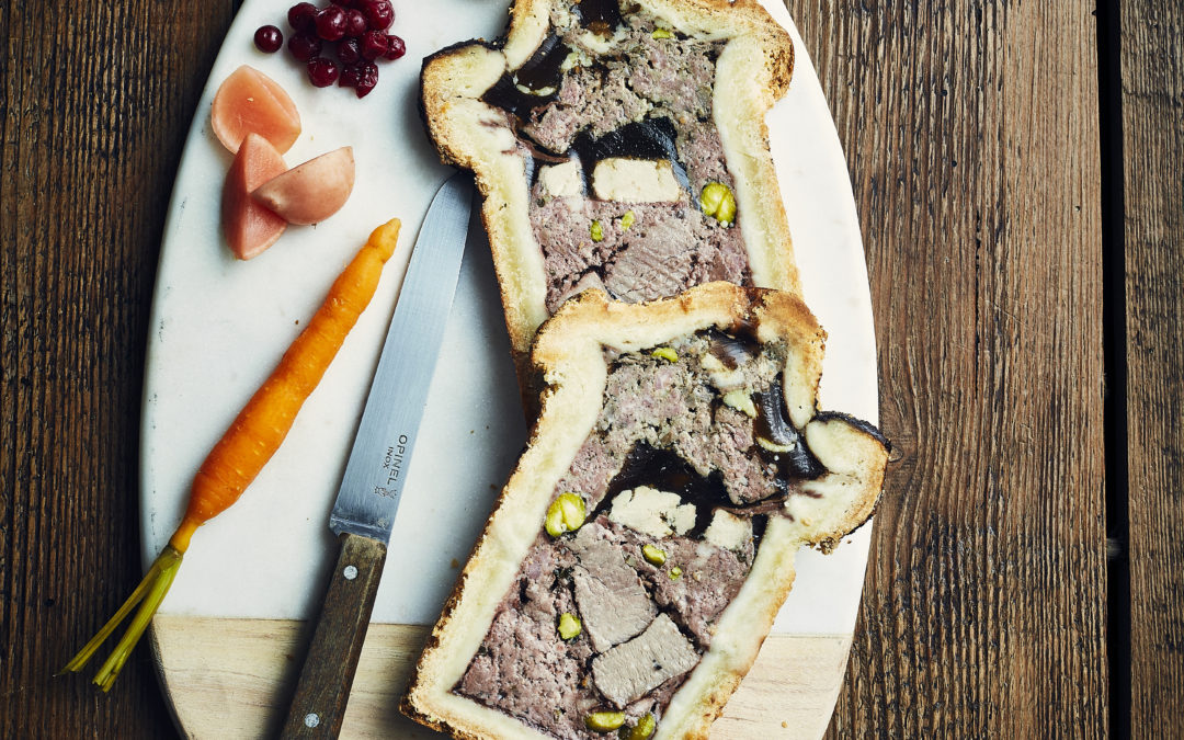 Pâté en croûte de bœuf séché Polmard, canard et foie gras