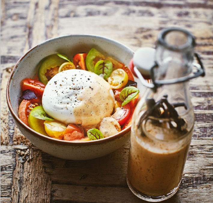 Burrata vinaigrette agrumes vanille ADAM